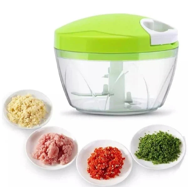 500ml Manual Pull Chopper | Food & Vegetable Cutter with Sharp Blades