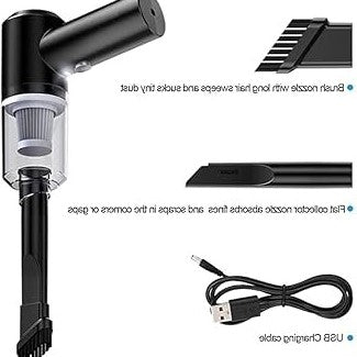 USB Rechargeable Mini Handheld Vacuum Cleaner | Portable Car & Home Dust Cleaner