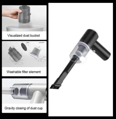 USB Rechargeable Mini Handheld Vacuum Cleaner | Portable Car & Home Dust Cleaner
